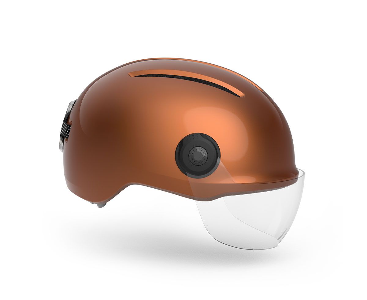 MET Vibe On Mips is an E-Bike Urban Helmet with rear USB LED light and high-durability adjustable windshield visor. It is NTA 8776 Certified.